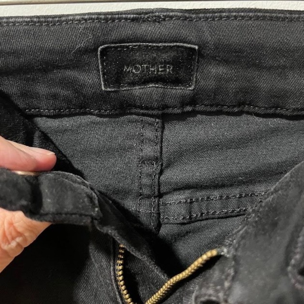Mother The Looker Skinny Jeans Not Guilty Black High Rise Denim 27 - Picture 8 of 12